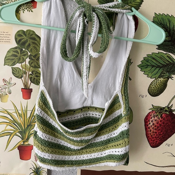 Hollister Crochet Knit Halter Tank Top - Picture 2 of 3